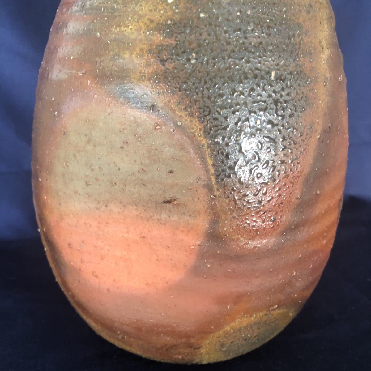 Amazon.co.jp: 備前焼 花瓶 大形花入 5合徳利 高さ約28センチ 芋徳利